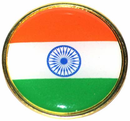 OgCombo national india flag lapel pin badge Indian Flag Round Pin Badge Brooch