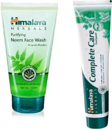 Himalaya Herbals Purifying Neem Face Wash 150ML & Complete Care Tooth Paste 80GM