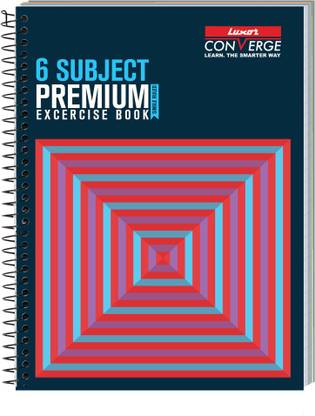LUXOR 20703Exercise book 6 Sub,300 Pg,18cm*24cm Regular Notebook Ruled 300 Pages