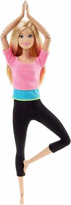 BARBIE Made to Move Doll, Pink