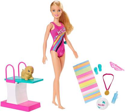 BARBIE Swim ‘N Dive Swimmer Doll and Accessories