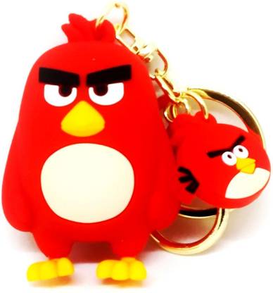 Arkanum ARK 1084 Red Bird Angry Birds Angry Young Man Red Bird Character Keyring Key Chain