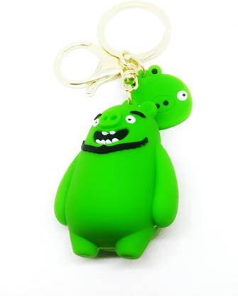 Trunkin Cute Fancy Angry Birds Terence Pivoter Green Bird Character Keyring Keychain Key Chain