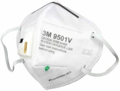 3M 9501V KN95 Safety Mask Protective Masks Particulate Respirator with Valve PM2.5 Haze Fog Dustproof Mouth Mask Model_no_843