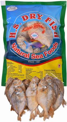 H.S Dry Fish Fish Dry Silver Belly Fish (Mullan) 250g Supreme
