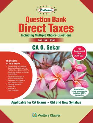 Question Bank on Direct Taxes, including Multiple Choice Questions