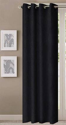 La elite 213 cm (7 ft) Polyester Semi Transparent Door Curtain Single Curtain