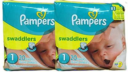 Pampers Swaddlers Diapers, Size 1, 20 Count Pack Of 2 (Total Of 40 ) - Premature