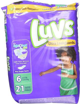 Luvs Ultra Leakguards, Size 6 Diapers - 21 Ea, 4 Pack - Premature