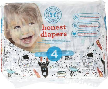 The Honest Company Honest Disposable Baby Diapers, Space Travel, Size 4, 29 Ct - Premature