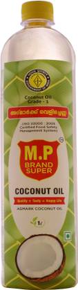 M P BRAND SUPER KERALA PURE COCONUT OIL Coconut Oil Plastic Bottle