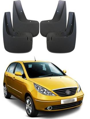 PECUNIA Front Mud Guard, Rear Mud Guard For Tata Indica Vista 2015, 2017, 2018, 2019