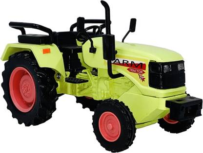 Miniature Mart Plastic Made Farm Tractor Toy With Pull Back Action, Toys For Kids
