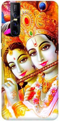Bluvver Back Cover for Vivo V15 Pro/1818 Printed Love Radh Krishna Back Cover