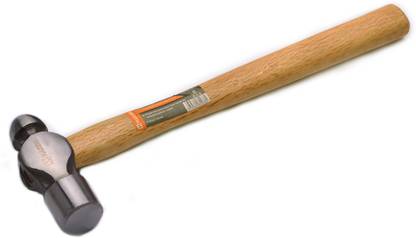 Harden 450 Gms Professional Ball Pein Peen Hammer with Hihg Quality Oak Wood Handle -Forged Fine Grain Steel Head Hardened - with Fully ground face and cheeks - 590134 Ball Peen Hammer
