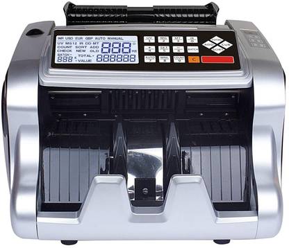 Drop2Kart CashCounter with UV/MG/MT/IR Bill Detection, Bright RGB LCD Display with FakeNote Alarm & All INR Support Note Counting Machine