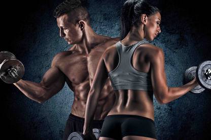 GYM Boy & Girl Poster | Poster for Decoration| Decorative Poster | Poster For Room | | High Resolution -300 Paper Print