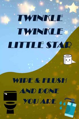 Twinkle- Twinkle Little Star Poster | Cleanliness Quotes Poster | Poster For Room | Wall Décor | High Resolution -300 Paper Print