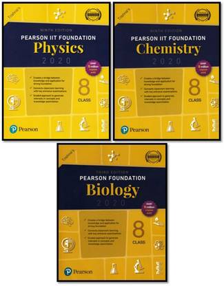 Pearson IIT Foundation Class-8 [ 3-Books Set (PHY. + CHEM. + BIO.) ]