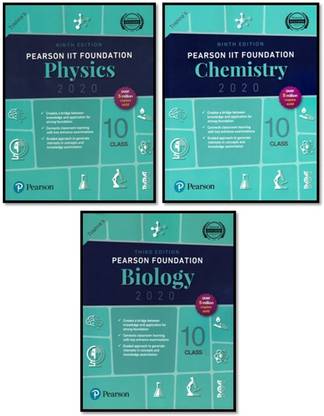 Pearson IIT Foundation Class-10 [ 3-Books Set (PHY. + CHEM. + BIO.) ]