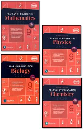 Pearson IIT Foundation Class-9 [ 4-Books Set (MATH. + PHY. + CHEM. + BIO.) ]
