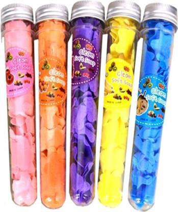 YTM 12 Box Paper Soap Clean Soft Bath For Travel in flavour Design Tube Shape Bottle