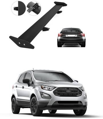 PECUNIA Spoiler Black Aluminium Car Rear Trunk Sporty Look GT Racing Type Rear Wing Spoiler Universal fit V16 Car Spoiler