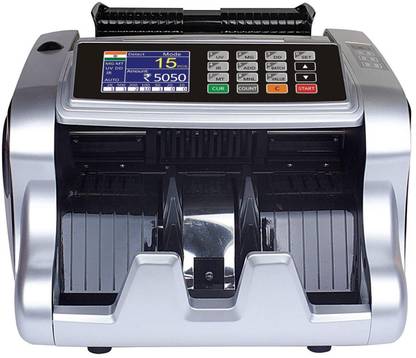 Drop2Kart Bank Grade Currency Counter with UV,MG,MT,IR Counterfeit Detection, RGB LCD Display and External Side Display Note Counting Machine