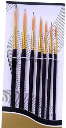 efforwave Rigger Brush Synthetic Paint Brush Set 7
