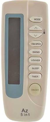 HopShop AZURE AC 64 AZURE Split/Window Air Conditioner Remote (Please Match The Image with Your Old Remote) Remote Controller