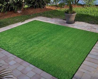 COMFY HOME High Density Artificial Grass Carpet ( 5 X 5 ) Feet Artificial Turf Sheet
