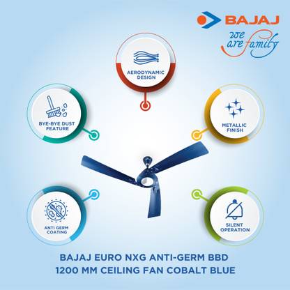BAJAJ 250994 with 2 Year Warranty 1200 mm Ceiling Fan