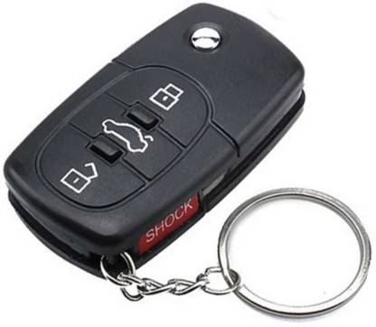 Stylin Shocking Rectangle Shape Car Key With Light & Laser Function Artificial Car Key Gag Toy