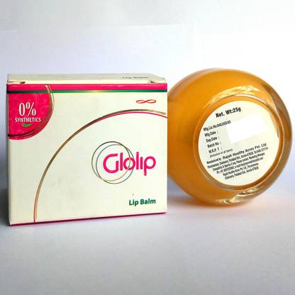 glolip Lip Balm for Smooth Red, Glossy Lips, 25 gm Cocoa butter, pepper mint, Olive oil