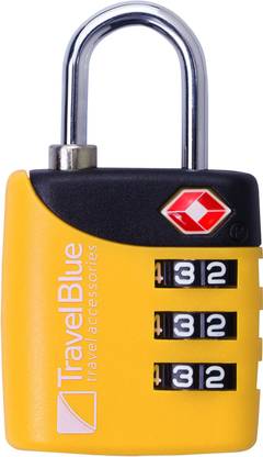 TRAVEL BLUE TSA 3 Dial Combination Lock Safety Lock