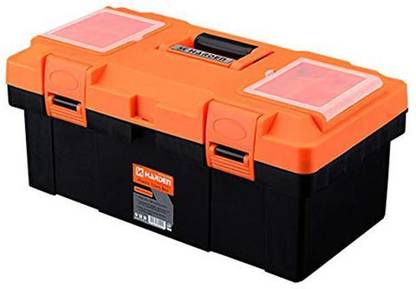 Harden Professional Reinforced Plastic Moulding Tool Box with Transparent Accessories Storage Box and Isolation Tray - 520303 Tool Box