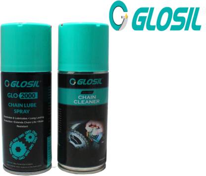 GLOSIL chain lube and chain cleaner small pack Glosil chain cleaning kit small pack combo chain lube 150ml and chain cleaner 140ml Chain Oil