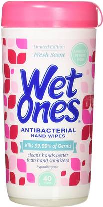 Wet Ones Antibacterial Hand Wipes - Fresh Scent: 40 Count