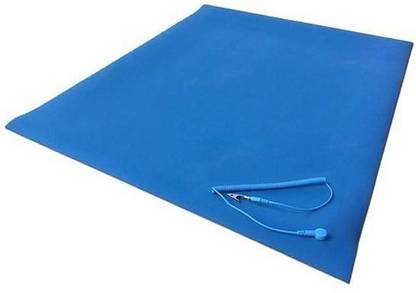 supreme electrotek solutions shop ESD Safe (Anti Static) Size 2.5 ft X 2.5 ft Table Mat Pvc 2 Layer Blue Mat Thickness 1.5 mm ) With On 4 Corner Button Ironing Mat