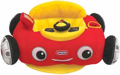 Little Tikes Soft Plush Sit-up Car with Horn, Cupholder & Side view mirror  - 20.32 cm
