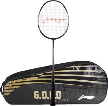 Li-Ning PVS 900 - PV Sindhu Signature Series Black Orange Green Badminton Racquet G4 -3.25 Inches (pack of 1,86 gm)