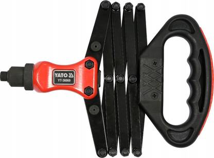 YATO YT-36060 Lazy Tongue Riveter 2,4-6,4Mm Medium Duty Slow Hitting Rivet Gun