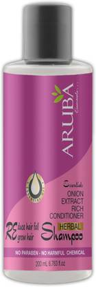 ARUBA Essentials सल्फर रिच अनियन एक्सट्रैक्ट - बालों का झड़ना कम करें - बढ़ो तेज़ - फ्रिज़ कंट्रोल - पैराबेन फ्री शैम्पू