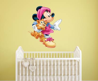 HAPPYSTICKY 70 cm Mivky Mouse Removable Sticker