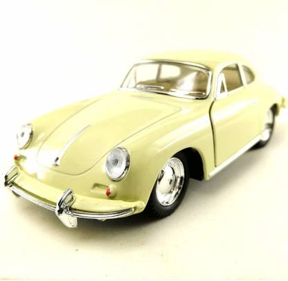 MON N MOL 1962 Porsche 356 B Carrera 2 White Color 1:32 Die-Cast Model Toy Car Collectible Hobby Classic Car Collection