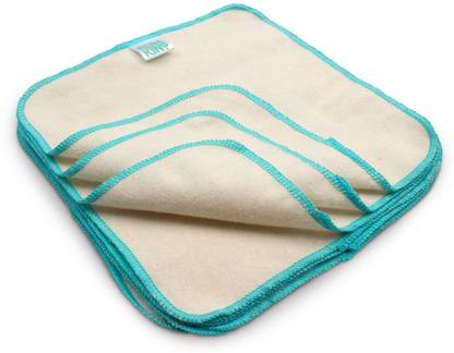 Bumkins Reusable Flannel Wipes 12 Count Natural