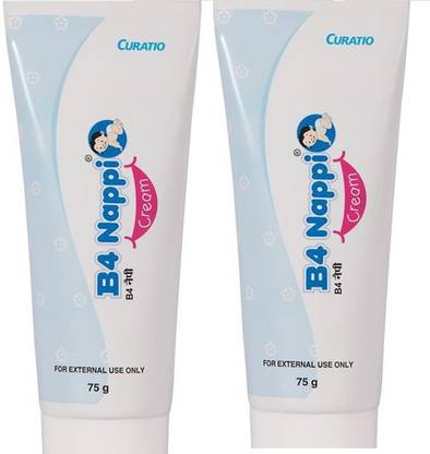 CURATIO B4 NAPPI CREAM (75 GM) - Pack of (2*75g) for babies