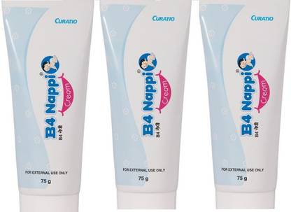 CURATIO B4 NAPPI CREAM (75 GM) - Pack of (3*75g) for babies