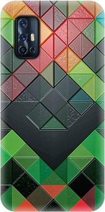 Smutty Back Cover for Vivo V17, Vivo 1919 - Block Pattern Print