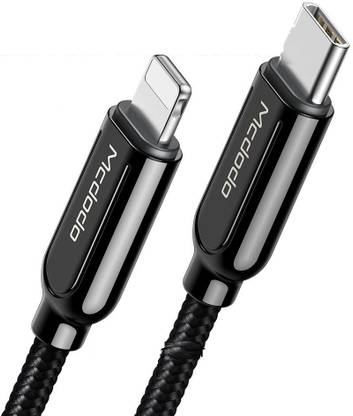 Mcdodo USB Type C Cable 3 A 1 m 20W Output , Fast & Safe Cable , Unbreakable , Specially For IPhone 11 & 12 Series Phone & Ipad Data Cable